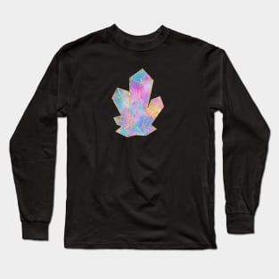 Bright Colourful Crystal Shard Long Sleeve T-Shirt